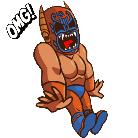 Lucha Libre Omg Sticker by Guerrero Maya