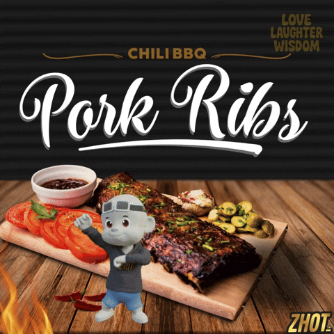 Pork Ribs Foodie GIF by Zhot