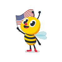 BrightPathKids flag america smiling freedom Sticker