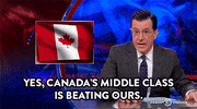 stephen colbert canada GIF