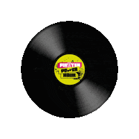 PiratenPowerHour vinyl hits etherpiraten geheime zender Sticker