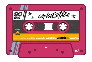 woutick rock show event ticket Sticker