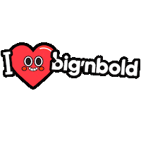 BignboldCreative love bnb ilove bignbold Sticker
