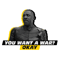 want to fight war Sticker by Hobbs & Shaw Smack Talk