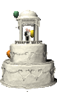 leroyal cake wedding cake Sticker