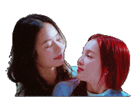Red Hair Kiss Sticker