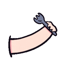 Hand Eat Sticker
