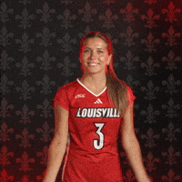 Volleyball Go Cards GIF by Louisville Cardinals