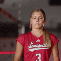 Volleyball Go Cards GIF by Louisville Cardinals