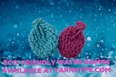 yarnhype giphygifmaker fun water bomb yarnhype GIF