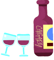 Cheers Wine Sticker by The City of Calgary