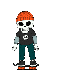 izhizam animation illustration motion skate Sticker