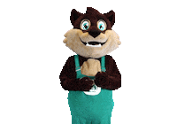 Mascot Sticker by Camping de Kleine Wolf