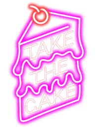 Neon Cake Sticker by elan_cafe