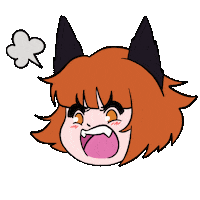 Moufrou angry scream annoyed grrr Sticker