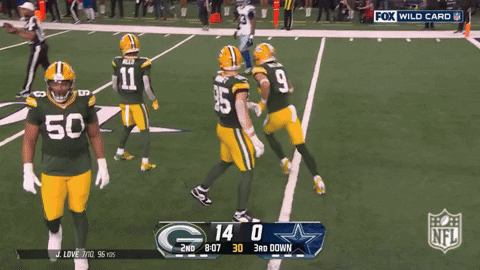 Green Bay Packers Football GIF by NFL
