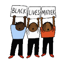 Black Lives Matter Blm Sticker by Mia Page
