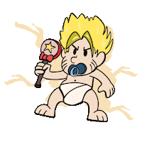 HiAdventureCast anime baby dnd dungeons and dragons Sticker