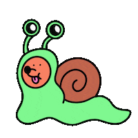 Dog Snail Sticker