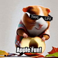 Guinea Pig Autumn GIF by Guinea Gambino