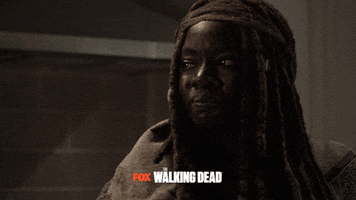 high five the walking dead GIF