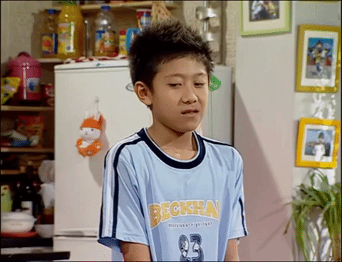 home with kids jia you er nv GIF