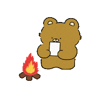 gomgoming run bear go muscle Sticker