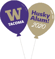 Graduation Balloons Sticker by UW Tacoma