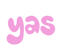 Yas Hand Lettering Sticker