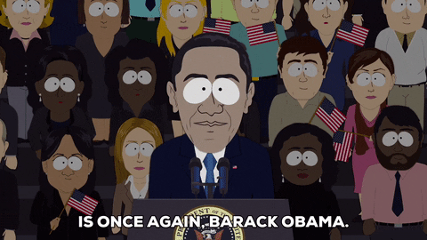 barack obama politics GIF by South Park 