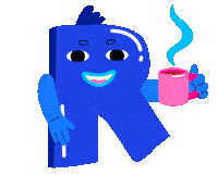 Happy Coffee Time Sticker by Wonder & Render