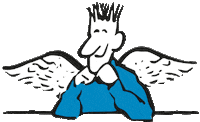 WZWuppertal happy angel wings newspaper Sticker