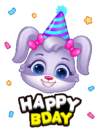 Celebrate Happy Birthday Sticker by Lucas and Friends by RV AppStudios