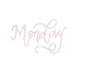 Vallyali monday calligraphy handwriting cursive Sticker