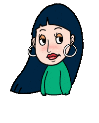 Girl Wink Sticker by yu-san