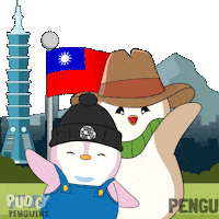 Travel Penguin Sticker by Pudgy Penguins