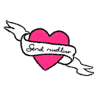 Heart Hjarta Sticker by Nudlavirkid
