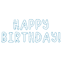 Happy Birthday Neon Sign Sticker