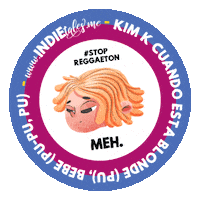 Meh Kim Kardashian Sticker by INDIE tales