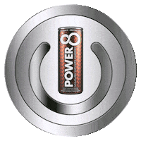 Power8 power button can motor Sticker
