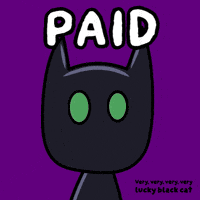 Glow Black Cat GIF by VeeFriends