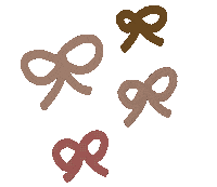 Ribbon Beige Sticker