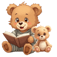 Cute Teddy Bears Sticker