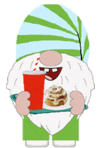 Fast Food Gnome Sticker