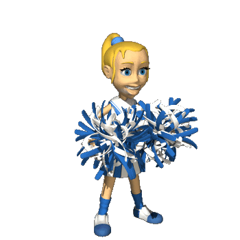 girl cheer STICKER