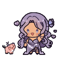 Girl Wave Sticker
