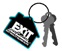 EXITRealtyIslandElite real estate house realtor key Sticker