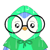 Raining Rainy Day Sticker by Pudgy Penguins