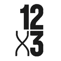 12x3gym fight fitness workout boxing Sticker