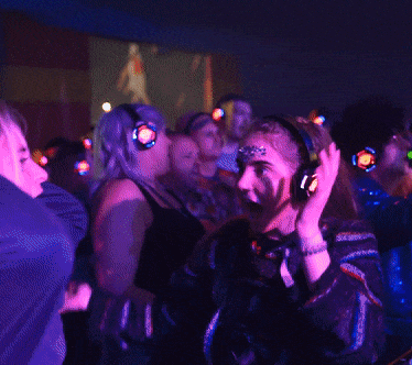 Silent_Disco_King giphyupload omg crazy headphones GIF